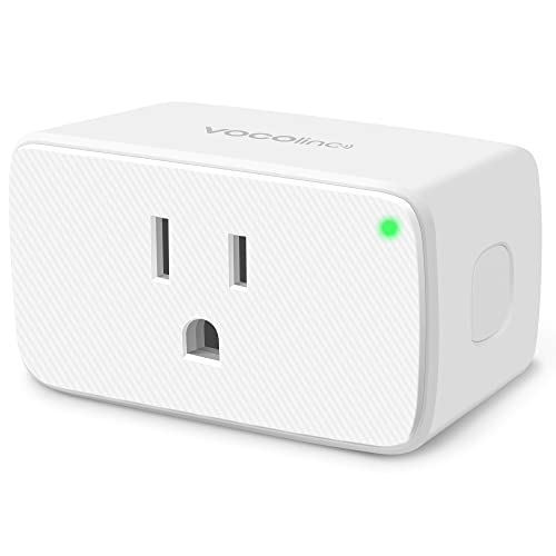 VOCOlinc Smart Plug Works with Apple Homekit, Alexa, Google Home, 2.4G WiFi Smart Outlet Devices Support Siri, Timer, No Hub Required, 15A, 1 Pack