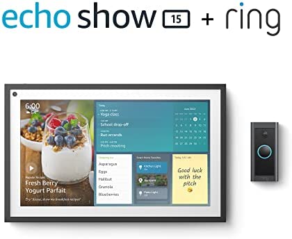 Echo Show 15 with Ring Video Doorbell Wired