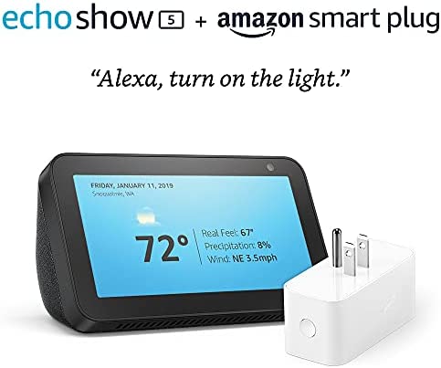 Echo Show 5 (2nd Gen) Charcoal with Amazon Smart Plug