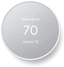 Google Nest Thermostat – Smart Thermostat for Home – Programmable Wifi Thermostat – Snow
