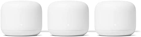 Google Nest WiFi Router 3 Pack (2nd Generation) – 4x4 AC2200 Mesh Wi-Fi Routers with 6600 Sq Ft Coverage