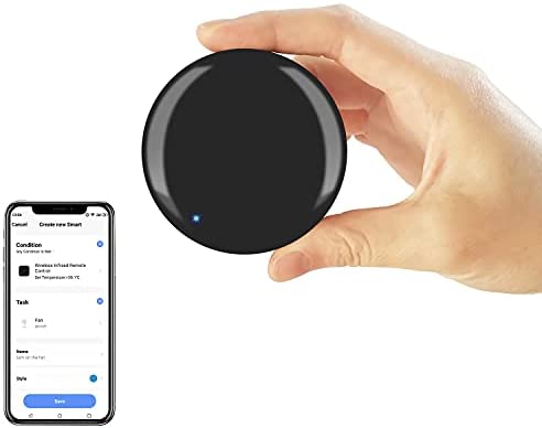 IR Remote Control,Smart Home WiFi Remote Control, Compatible with Alexa, Google Home Assistant, One for All Control for iOS Android Smart Phones (Round)