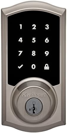 Kwikset Premis Touchscreen Smart Lock Electronic Deadbolt, Works with Apple HomeKit via Apple HomePod or Apple TV, in Satin Nickel