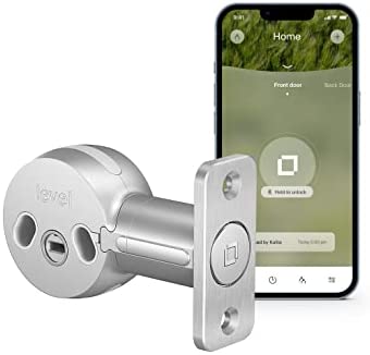 Level Bolt Smart Lock – Smart Deadbolt that Works with Your Existing Lock for Keyless Lock Entry, App-Enabled Bluetooth Lock with Smartphone Access, Compatible with Apple HomeKit