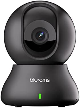 Security Camera 2K, blurams Baby Monitor Pet Camera 360-degree for Home Security w/ Smart Motion Tracking, Phone App, IR Night Vision, Siren, Works with Alexa & Google Assistant & IFTTT, 2-Way Audio