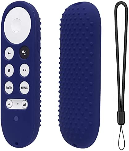 Silicone Case for Chromecast with Google TV 2020 Voice Remote Protective Cover for 2020 Chromecast Voice Remote (Midnight Blue)
