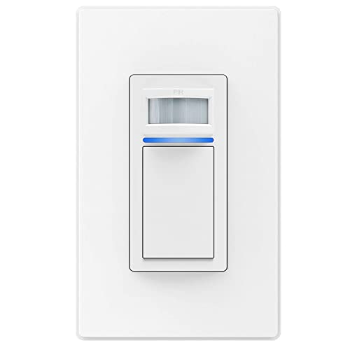 Smart Motion Sensor Switch, PIR Infrared Motion Activated WiFi Light Switch, Compatible with Alexa Google Assistant
