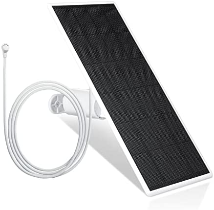 Wasserstein Solar Panel for Google Nest Cam Outdoor or Indoor, Battery – 2.5W Solar Power – Made for Google Nest