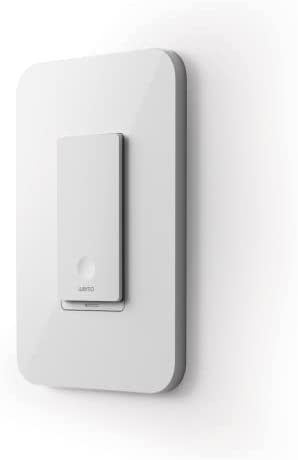 Wemo Smart Light Switch with Thread and Bluetooth, Works with Apple HomeKit for LED, Halogen, incandecent Lightbulb and Compatible with Single-Pole and 3-Way Light Switches