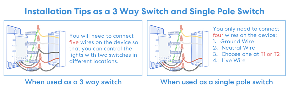 Refoss HomeKit 3 Way Smart Switch