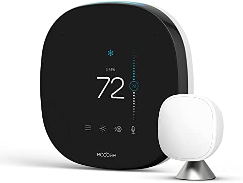 ecobee SmartThermostat with Voice Control , Black