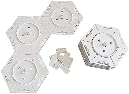 10pcs Wall Mount Kit for Cololight Hexagon Wall Lights, Wall Mounting Parts for Fixed Light Block, Suitable for Hexagon Light Panels