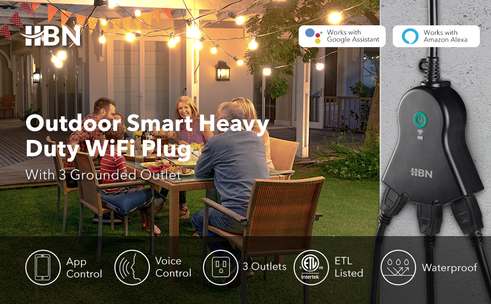 HBN Outdoor Smart Plug