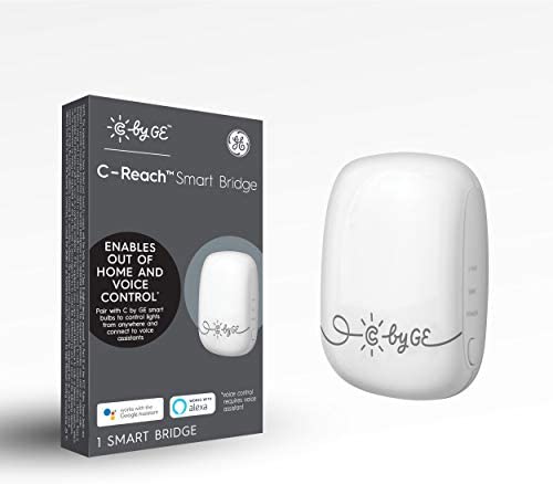 C by GE C-Reach Smart Bridge, Enable Voice and Out-of-Home Control with Amazon Alexa, Google Assistant, and Apple HomeKit (1 Pack), Packaging May Vary