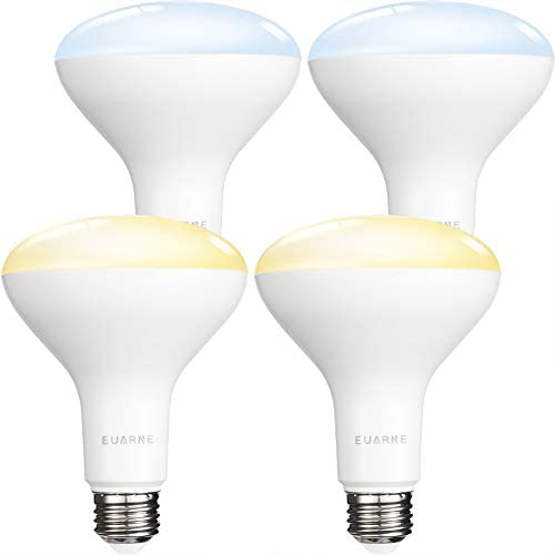 EUARNE Smart Light Bulb LED E26 Scrw Bulb, Compatible with Alexa, Google Home, WiFi Colour Changing CW 8W Dimmable Multicolour, No Hub Required, 4 Pack