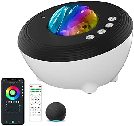 Galaxy Light Projector, Sky Light with Smart APP & Alexa Compatible w Timer, Aurora Projector with Bluetooth Speaker & White Noise, Star Projector for Bedroom Gaming Room, Theatre, Room Decor