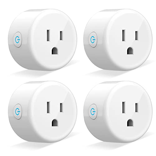 Mini Smart Plug, WiFi Plug Outlet Timer Smart Socket Works with Alexa and Google Home, APP Control, No Hub Required, ETL FCC Listed, 2.4GHz WiFi Only