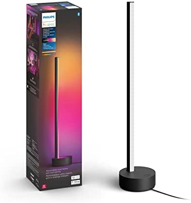 Philips Hue Gradient Signe Table Lamp, Compatible with Alexa, Apple HomeKit and Google Assistant, Black