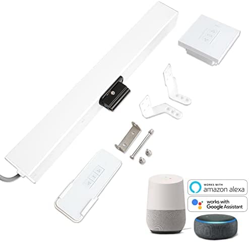 QUOYA Smart Electric Window Opener with WiFi Smart Wall Switch, Remote Control, App Control, Voice Control, Compatible with Alexa, Google, Siri (40cm(16 inches) Stroke)