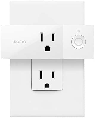 Wemo Mini Smart Plug Compatible with Alexa, Google Assistant & Apple HomeKit, 3-pack (Certified Refurbished)