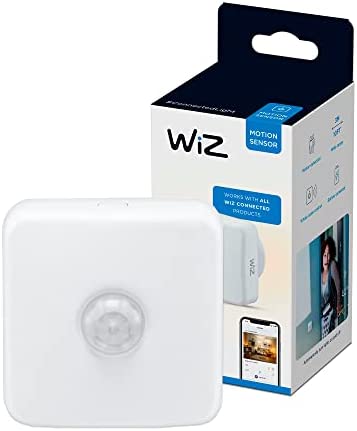 WiZ Connected 2.4GHz WiFi Motion Sensor for WiZ Lights, Compatible with Alexa and Google Home Assistant, White