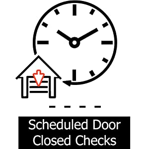 scheduled door close automatic door security auto garage door close night time close close dusk